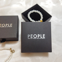Bolsa de regalo de joyería impresa con logotipo personalizado, paquete de caja de dibujo de collar, cajón deslizante, caja de papel para embalaje de joyería