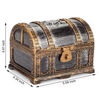 Coffre au trésor pirate pour enfants, coffre au trésor vintage pirate, mini coffre pirate, jouets pour garçons