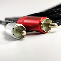 Cable de Audio Mono a Doble RCA de Alta Resistencia de 1/4 Pulgada, 1.5m, Divisor en Y para Micrófono con Conductores de Cobre Chapados en Oro y Revestimiento de PVC