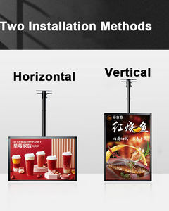 โรงงานขายส่งป้ายไฟ LED แบบดึงขึ้น รูปทรงสี่เหลี่ยมผืนผ้า อลูมิเนียม A1 A2 A3 A4 ป้ายโฆษณาบางเฉียบ ป้ายเมนู ป้ายแสดงผลงาน ได้รับการรับรองมาตรฐาน CE RoHS - Product Image 2