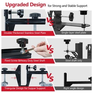 Chariot à roulettes pour porte JH-Mech, chariot à roulettes pour porte robuste amélioré en 2 pièces avec roues, outil de montage de porte - Product Image 3