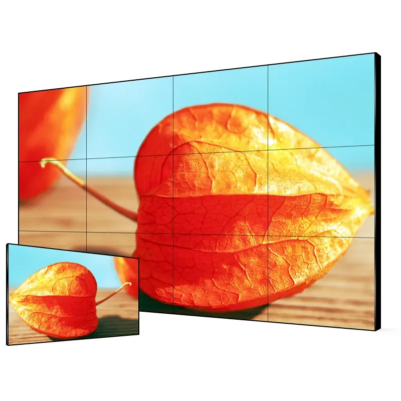46 inch splicing advertising TV video wall panel ultra narrow bezel indoor control room lcd video wall