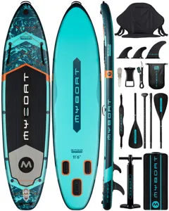 Großhandel Drop Stitch neues Design PVC aufblasbare Isup Stand Up Surfbretter Stand Up Fishing Paddle Board