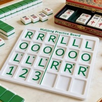 Planche d'entraînement de Mahjong individuelle en plastique imprimé en 3D, écologique, Guide RLO, 24 emplacements, aide à l'apprentissage de 26 nouveaux modèles de cartes