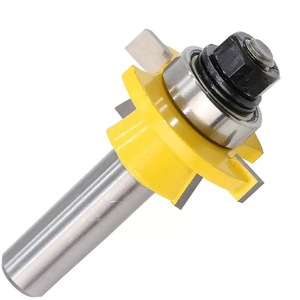 1/2 'gambo rotondo su pannello rialzato 3 Bit porta dell'armadio Set di punta del Router <span class=keywords><strong>con</strong></span> fresa posteriore - Product Image 6