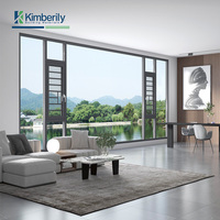 Ventanas de aluminio directas de fábrica Aislamiento térmico de insonorización moderna para dormitorio Balcón Ventanas personalizadas Precio sorpresa 2025