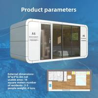 Cabane Apple, Maison Capsule Spatiale, Cabane Modulaire Intelligente, Cabane Préfabriquée, Approuvée pour la construction de petits logements en Australie, Modèle A6 Commercial/Scénique