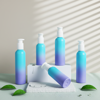 Cosmétiques Soins de la peau Flacons de recharge Impression sur écran Pompe Matériel d'emballage PET 100 120 150 180 200 ml