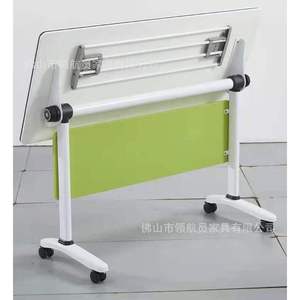 Pilot <b>Folding</b> Training Table LHY-999 Green Black Mobile School Auditorium <b>Desk</b> With Wheels - Product Image 3
