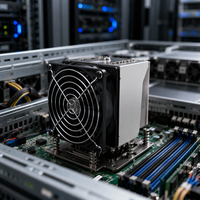 KYL6096-4UA 4U Pendingin CPU Aktif untuk Seri AMD EPYC 7000, Soket LGA6096, TDP 400W, Kipas Nidec