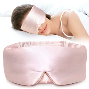 Custom Logo Silk <b>Eye</b> <b>Mask</b> Adjustable Velcro Soft Light Shading 3D Sleeping <b>Mask</b> for Travel for Head Weighted <b>Eye</b> <b>Mask</b> - Product Image 1
