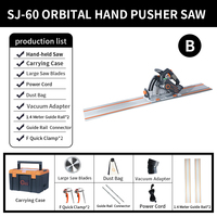 Scie circulaire manuelle de haute précision JZY avec rail de guidage SJ-60, scie à rail sans balais avec rail pour le travail du bois