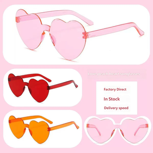 Hot Selling Colorful Heart Shaped <b>Sunglasses</b> Party Favors Kids Birthday Wedding Festival Event Supplies - Product Image 2