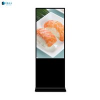 Affichage numérique LCD publicitaire intérieur sur pied EKAA 65 pouces 4K pour centre commercial