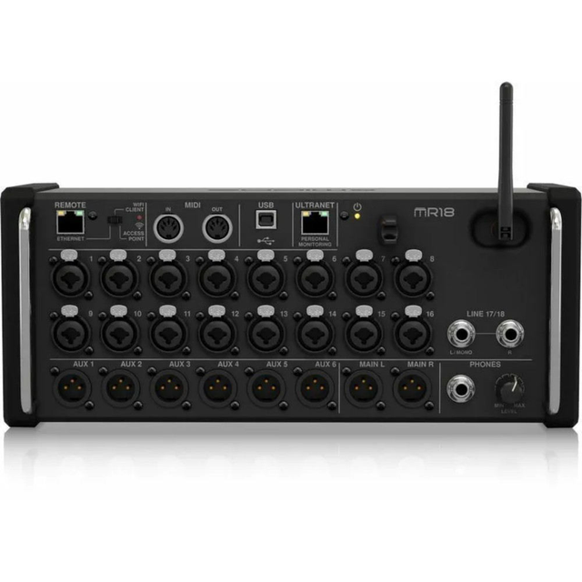 2025 MR18 Portable Digital Audio Mixer 18-Channel 12-Bus Professional DJ & Music Console with USB & App Control