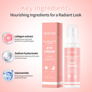 Crema Reafirmante de Ojos con Colágeno de Marca Privada OEM, Hidrata, Reduce las Ojeras, Blanquea e Ilumina los Ojos - Product Image 6