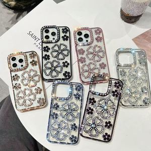 Funda de Teléfono con Diamantes al por Mayor, Diseño de Perlas y Flores, para <span class=keywords><strong>iPhone</strong></span> <span class=keywords><strong>11</strong></span> <span class=keywords><strong>Pro</strong></span> <span class=keywords><strong>Max</strong></span>, 12, 13, 14, 15 <span class=keywords><strong>Pro</strong></span> <span class=keywords><strong>Max</strong></span>, 16 <span class=keywords><strong>Pro</strong></span> <span class=keywords><strong>Max</strong></span> - Product Image 4