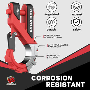 Nhà Máy Giá 1/10 Mô Hình Carbon Thép Leo Núi Xe Tự Động Phục Hồi Tời Móc Điều Kiện Mới Bumper Tời Ròng Rọc Cáp Kéo Móc - Product Image 5