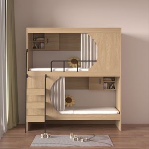 Literas Cápsula de Acero para Hostales Juveniles con Armario de Almacenamiento de Zapatos y Estantes Interiores, Cama Alta Compacta, Cama Doble para Hotel - Product Image 2