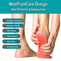 Coussinets de talon en gel pour fasciite plantaire, semelles en silicone pour la protection du talon, semelles intérieures pour épine calcanéenne et soulagement de la douleur, coussinets en gel amortissants