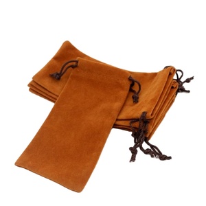 Sac de rangement pour bijoux en velours anti-poussière avec cordon de serrage personnalisé, logo personnalisé, design moderne pliable pour l'emballage de montres - Product Image 1