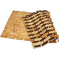 Bamboo Bath Mat Bathroom Runner Long Large Rugs Floor Wood Shower Mat