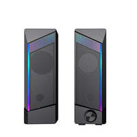 Nueva Barra de Sonido Estéreo USB 2.0 de 6W con Entrada Auxiliar de 3.5mm, RGB Dinámico, 2 en 1, para Juegos de PC, Altavoces BT para Computadora