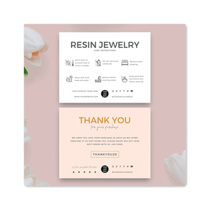 Listino prezzi facciale personalizzato rosa gioielli per la cura delle sopracciglia biglietto <span class=keywords><strong>di</strong></span> ringraziamento per le piccole imprese - Product Image 4