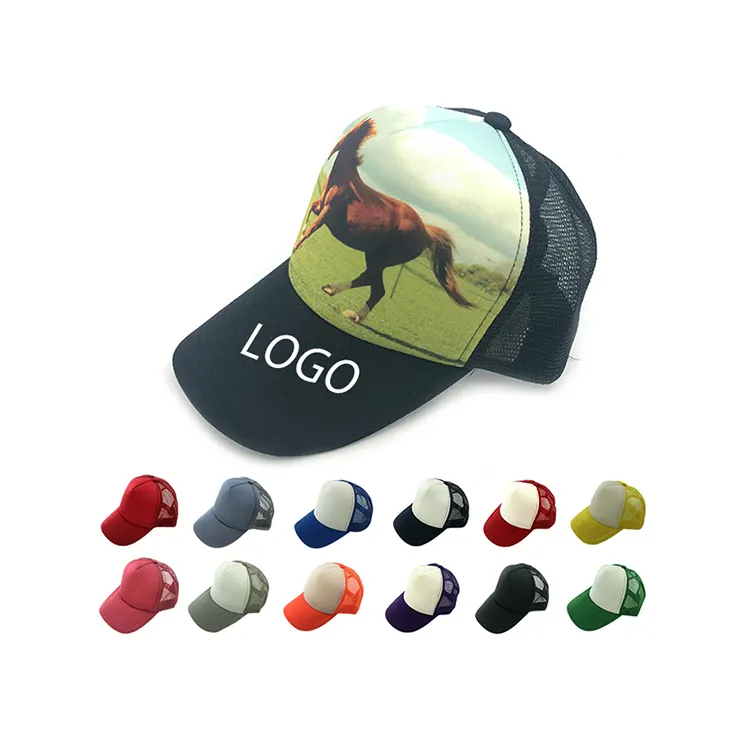 High quality summer hats women and man custom foam front and mesh back colorful trucker hats 5 panel cap