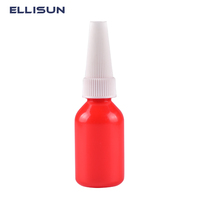 Bouteille de distribution de colle anaérobie et colle UV en plastique LDPE vide de 10 ml, avec buse, de fabrication originale