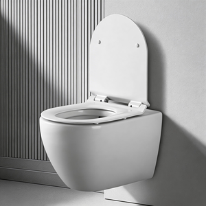 Inodoro <span class=keywords><strong>Flotante</strong></span> Moderno de Alta Calidad, Accesorio Sanitario de Baño de Estilo Europeo Minimalista y Elegante con Diseño de Cerámica Duradero - Product Image 1