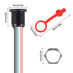 Connettore di ricarica <span class=keywords><strong>USB</strong></span>-C, connettore <span class=keywords><strong>femmina</strong></span> Type-C a 4 pin, connettore a presa impermeabile, cavo di <span class=keywords><strong>prolunga</strong></span> <span class=keywords><strong>USB</strong></span> C con cavo pigtail, cavo di alimentazione 3A - Product Image 3