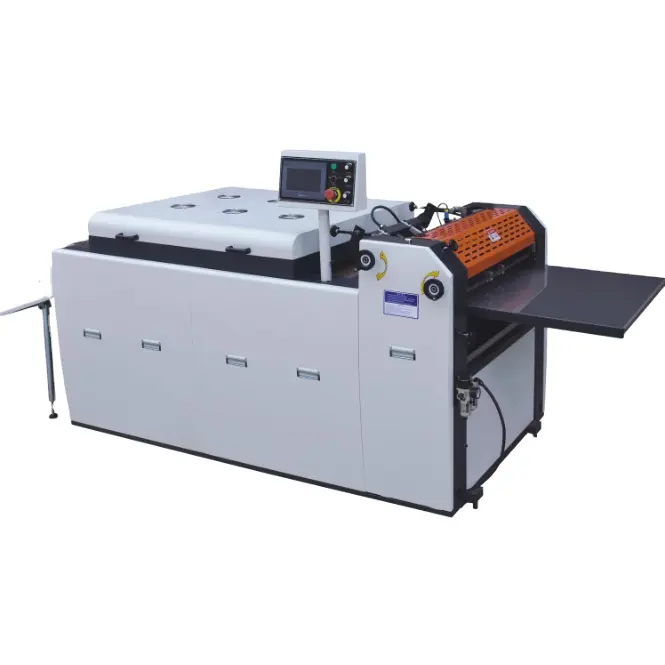 Chinese Professionele Fabrikant Automatische Papier Uv Coating Machine Uv Vernis Machine Met Feeder Optioneel