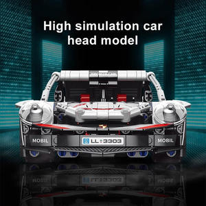 Ept nóng bán 1:18 kỹ thuật RC siêu đua xe khối xây dựng tương thích tự làm đồ chơi cho trẻ em ABS nhựa đóng gói trong Bộ hộp - Product Image 6