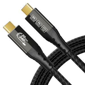 <span class=keywords><strong>C</strong></span>âble de charge rapide haute vitesse 5A Type <span class=keywords><strong>C</strong></span>, <span class=keywords><strong>c</strong></span>âble USB-<span class=keywords><strong>C</strong></span>, USB 3.2 20 Gbps 240 W, charge rapide 4K144Hz/60Hz 8K30Hz pour ordinateur portable - Product Image 1