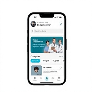 Aplicación móvil para reserva de consultas bajo demanda, para una fácil búsqueda de expertos, programación de citas instantáneas y consultas sin interrupciones. - Product Image 1