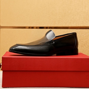 Mocasines de Alta Calidad, Cuero Genuino Transpirable, Aptos para Todas las Estaciones, <span class=keywords><strong>Hebilla</strong></span> Metálica, Modernos y Clásicos, Ferragamos - Product Image 4