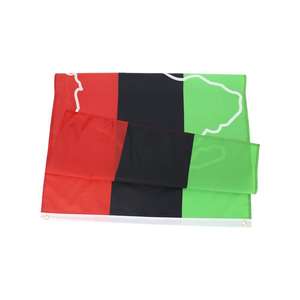 Bolsa de Papel de Primera Calidad Personalizable con Impresión Digital de la Bandera Pan-Africana, para Juneteenth - Product Image 2