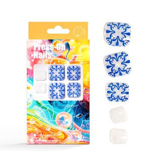2025 hermosos diseños <span class=keywords><strong>de</strong></span> <span class=keywords><strong>flores</strong></span> puntas <span class=keywords><strong>de</strong></span> <span class=keywords><strong>uñas</strong></span> <span class=keywords><strong>de</strong></span> los <span class=keywords><strong>pies</strong></span> Tema <span class=keywords><strong>de</strong></span> pintura clásica azul blanco <span class=keywords><strong>uñas</strong></span> postizas para mujeres elegante claro <span class=keywords><strong>pies</strong></span> falsos <span class=keywords><strong>uñas</strong></span> - Product Image 6