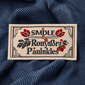 Tùy Chỉnh Cá Nhân Logo May Mặc Vải Nhãn 100% Cotton Hữu Cơ Mật Độ Cao Jacquard Quần Áo Satin Dệt Tag Quần Áo Dệt Nhãn - Product Image 3