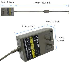 7.5V 2.2A tường sạc AC adapter Điều kiện Mới có dây cung cấp điện dây cho PS1 trò chơi phụ kiện sửa chữa các bộ phận - Product Image 4