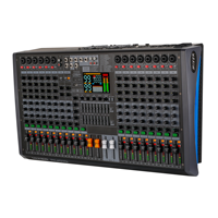 Console de mixage audio professionnelle 18 canaux RGB alimentée, amplificateur 2x350W, double 99 effets DSP, BT 5.0 OTG pour scène, DJ, son live