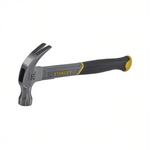 Martillo de cabeza curva Stanley de 20 oz con marco de acero y mango de goma para carpintería y construcción - Product Image 2