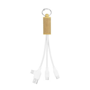2025 nuove idee eco-friendly tubi di carta 5V/2A portachiavi 3 1 USB cavo da uomo <span class=keywords><strong>donna</strong></span> eco-friendly promozionale USB Gadget - Product Image 6