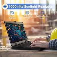 ODM/OEM 14 Rugged Laptop, Windows 11 I5/i7 CUP, GPS 5G NFC WiFi BT, 32G+256G, Touch Screen ,IP65 Waterproof ,Dual Battery,