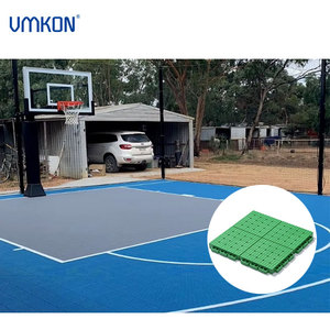 VMKON <span class=keywords><strong>Gamechanger</strong></span>+ con 5 Años de Garantía, Cancha de Bádminton, Baloncesto y Pickleball Móvil para Exteriores, con Logotipo Personalizable, Ecológica, de TPE Encastrable - Product Image 1