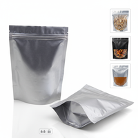 Sacs sous vide en aluminium Mylar de qualité alimentaire, durables, avec fermeture éclair, logo personnalisé pour emballage alimentaire imprimé en héliogravure pour OEM