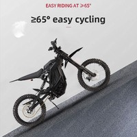 Moto tout-terrain électrique 72V haute puissance, taille adulte, deux roues, pour la montagne et le cross-country, vitesse maximale 85 km/h, livraison directe d'usine