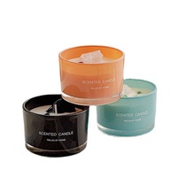 Bougie parfumée en cire de soja cristalline de luxe, faite à la main, parfum personnalisé, écologique, décoration de la maison, mariage, fêtes, nouvelle décoration de remise de diplôme
