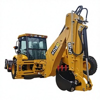 Chargeuse-pelleteuse JCB 3CX d'occasion de marque britannique, type à roues, essai disponible, matériel de construction d'occasion